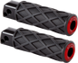ARLEN NESS Diamond Foot Pegs - Passenger - Red 400-060