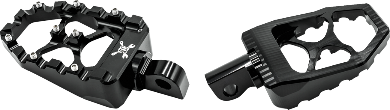 BURLY BRAND MX Evolution Driver Pegs - Black - Sportster/Dyna B13-1015B