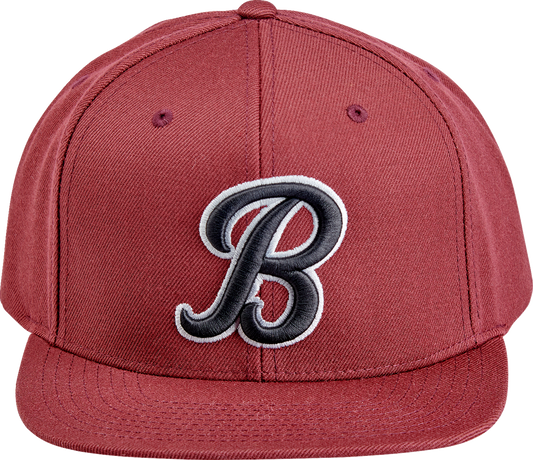 BILTWELL Script B Hat - Maroon 8002-4040-00