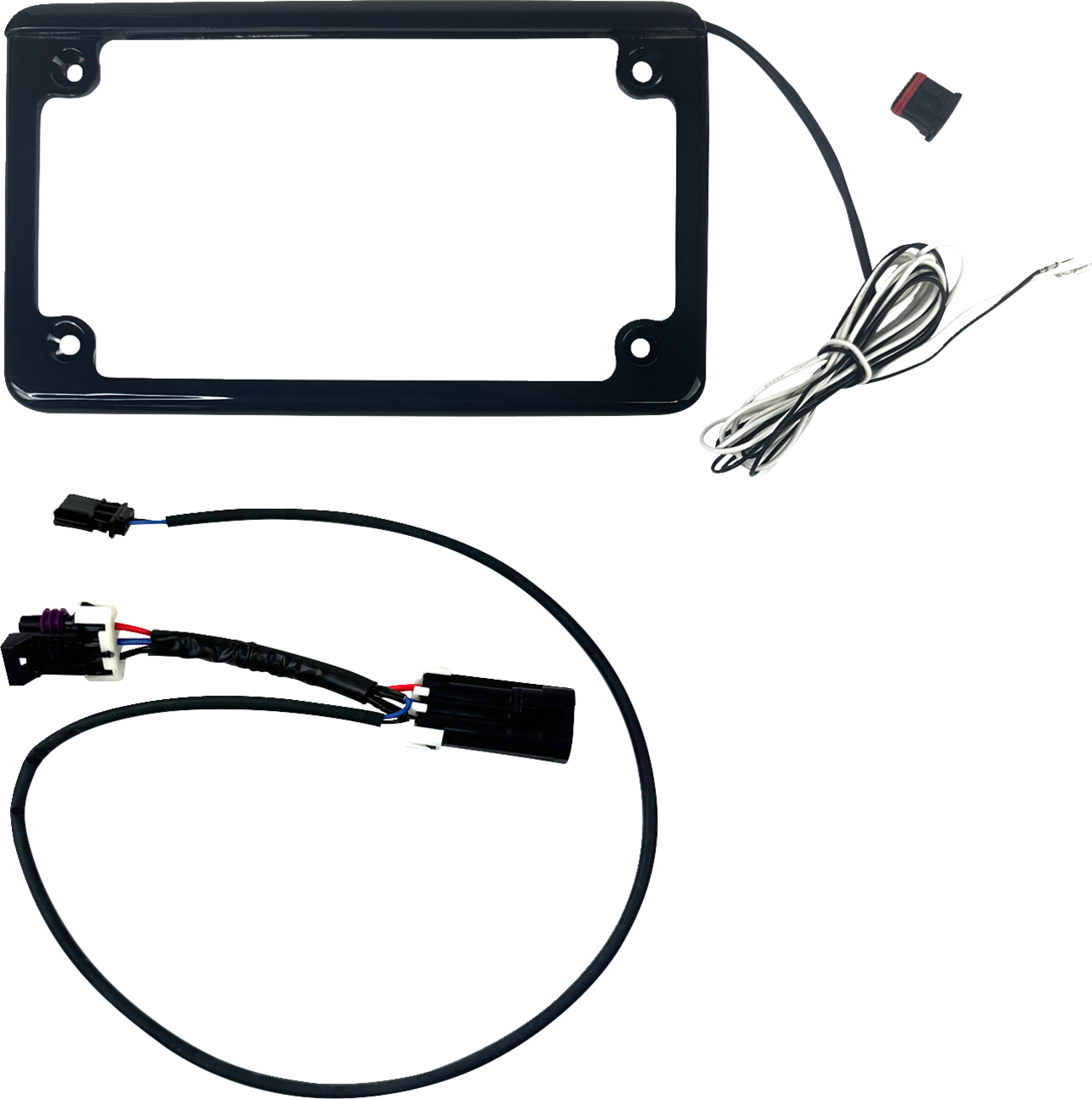CUSTOM DYNAMICS Lighted License Plate Frame - Gloss Black - Maverick CD-LPF-MAVX3