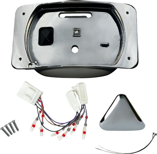 CUSTOM DYNAMICS Taillight Eliminator/License Plate Mount - Chrome CD-ELIM-TL-C
