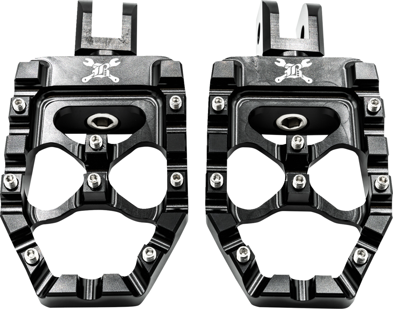 BURLY BRAND MX Evolution Driver Pegs - Black - Softail B13-1016B