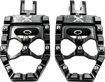 BURLY BRAND MX Evolution Driver Pegs - Black - Softail B13-1016B