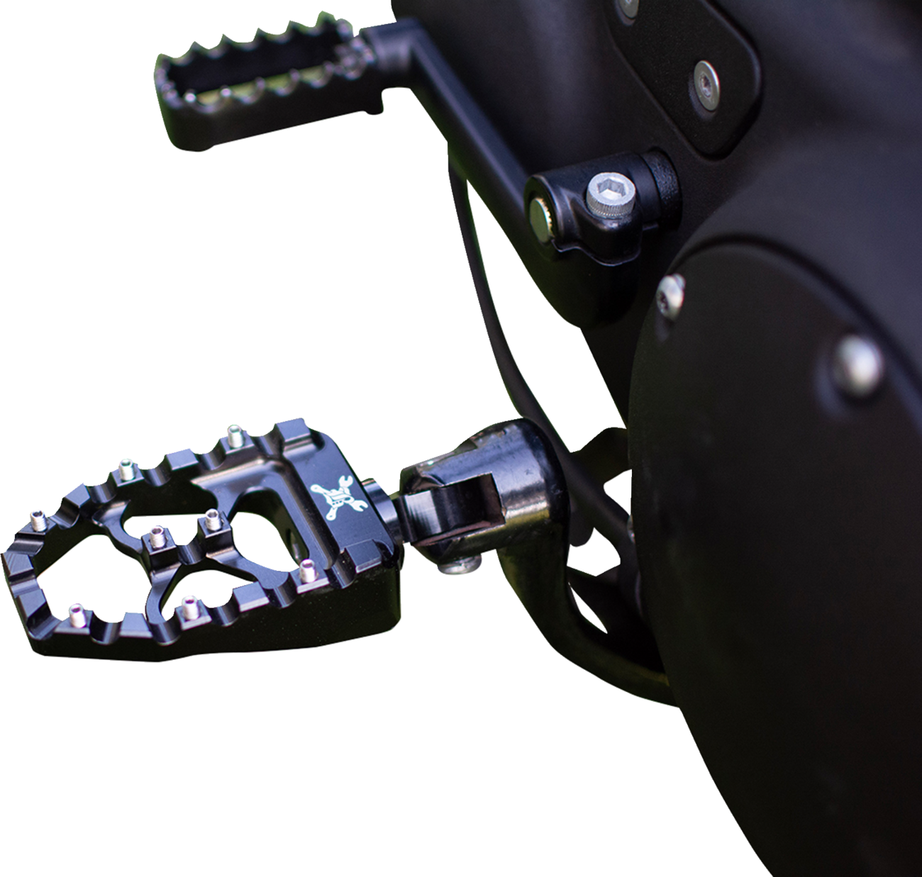 BURLY BRAND MX Evolution Driver Pegs - Black - Sportster/Dyna B13-1015B