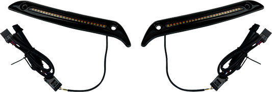 CUSTOM DYNAMICS LED Windshield Trim - Gloss Black CD-LRST-WT-B