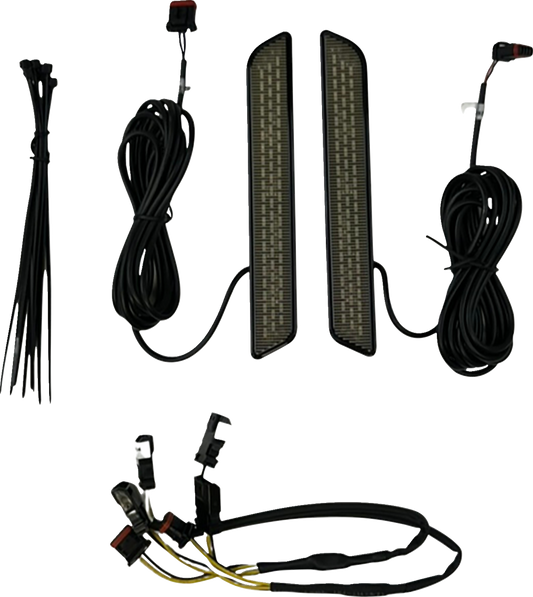 CUSTOM DYNAMICS LED Fork Reflector - Smoke Lens CD-FORK-LRST-SB