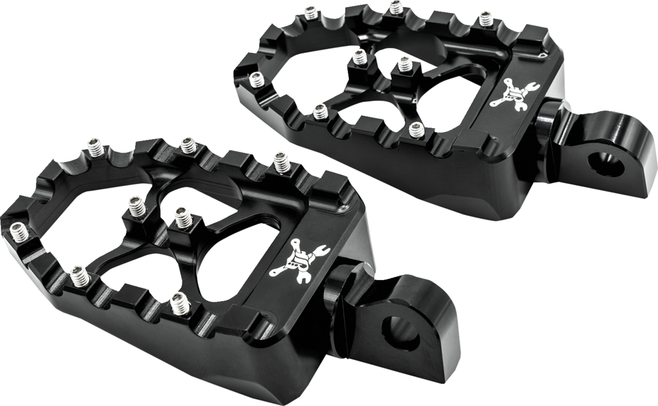 BURLY BRAND MX Evolution Driver Pegs - Black - Sportster/Dyna B13-1015B