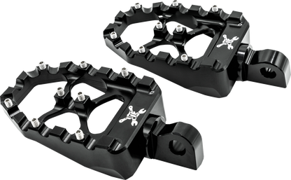 BURLY BRAND MX Evolution Driver Pegs - Black - Sportster/Dyna B13-1015B