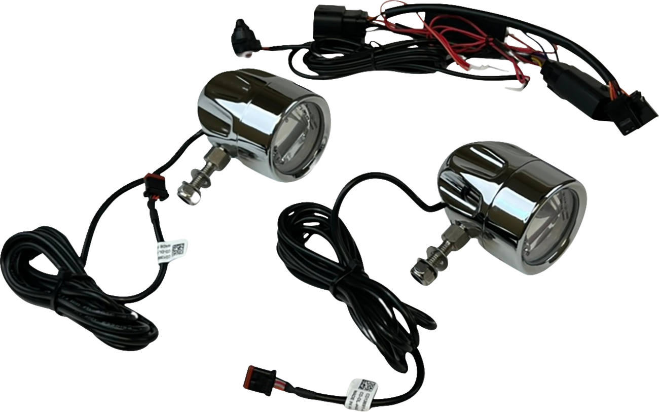 CUSTOM DYNAMICS LED Fog Light - Halo - Chrome PB-FOG-23-C