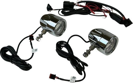 CUSTOM DYNAMICS LED Fog Light - Halo - Chrome PB-FOG-23-C