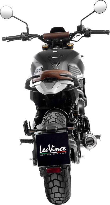 LEOVINCE LV-10 Slip-On Muffler - Carbon Fiber - Seismmezzo 650 SCR/STR 15267CU