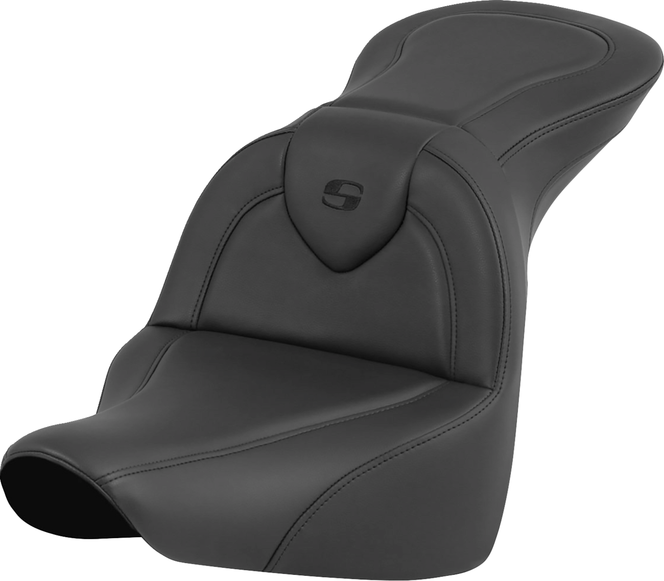 SADDLEMEN RoadSofa™ Seat - Black - without Driver Backrest - FLFB/FXBR '18-'24 818-27-187