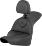 SADDLEMEN RoadSofa™ Seat - Black - with Driver Backrest - FLFB/FXBR '18-'24 818-27-187BR