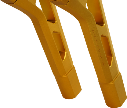 PERFORMANCE MACHINE (PM) Phatbar & Riser Kit - Internal Wiring - 9" - Gold Ops 0208-2195M-SMG
