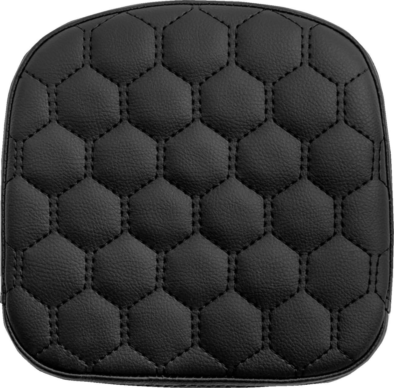 SADDLEMEN Sissy Bar Pad - Honeycomb - Black Stitching 040719000