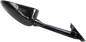 EMGO Mirror - Side View - Black/Carbon Fiber - Rectangle - Left - Suzuki 20-97204
