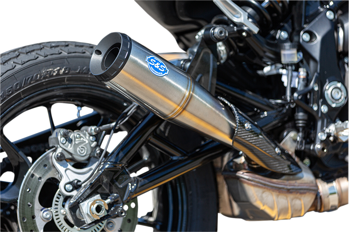 S&S CYCLE Grand National Slip-On Muffler - Stainless Steel - FTR 1200 550-0854