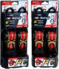 Caliber Retrax 6' Self-Rewind Tie Down Strap with 2” Hook and Spring Clip - Heavy Duty 1500 lb Capacity