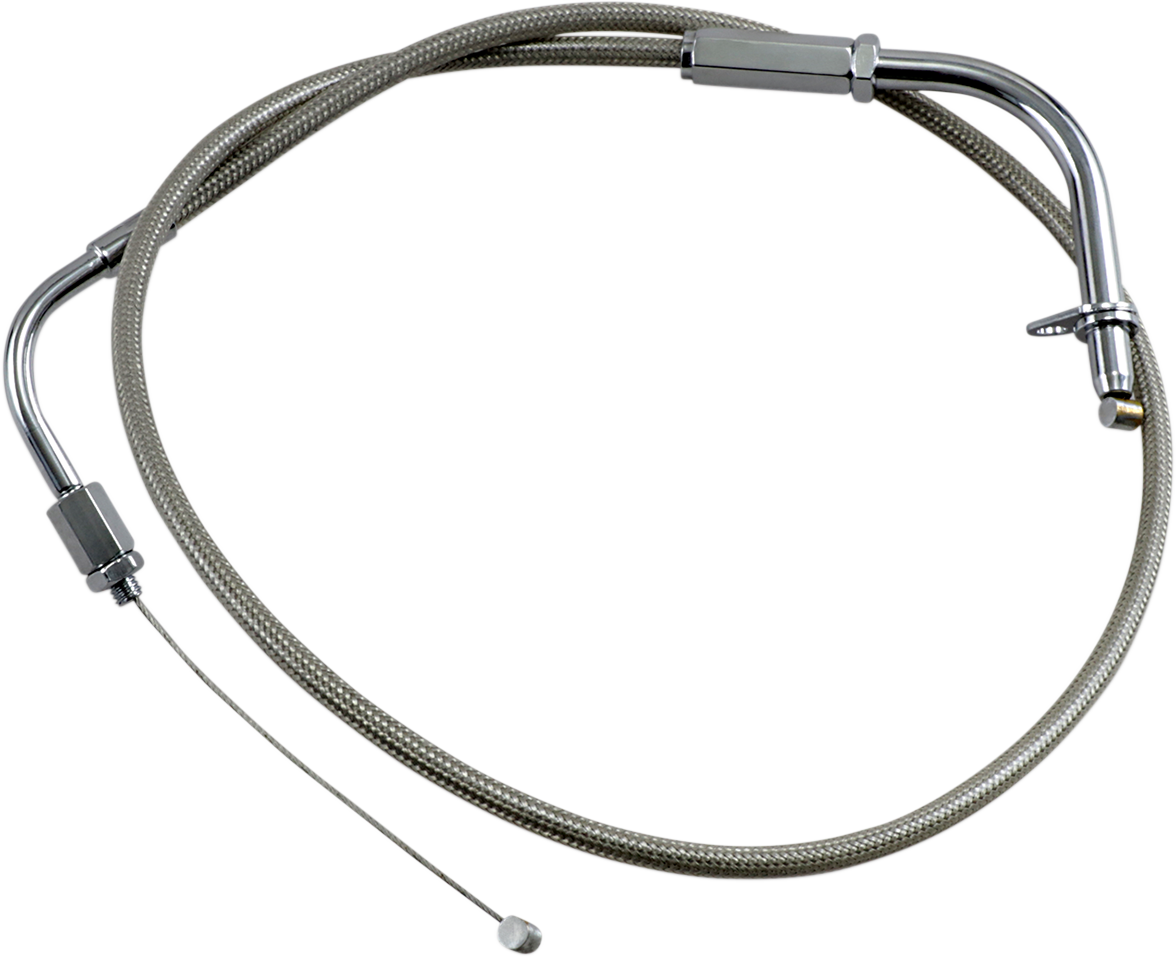 MOTION PRO Armor Coat Stainless Steel Throttle/Idle Cable for Cruisers - Pull - 650 V-Star Custom 65-0284