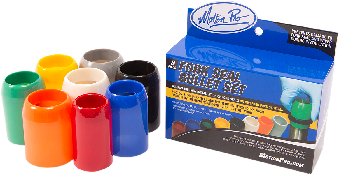 MOTION PRO Fork Seal Bullet - Assortment - Set 8 08-0677
