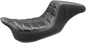 MUSTANG Squareback One-Piece Seat - Tuck and Roll - Black w/ Black Stitching - FL '08-'25 75239