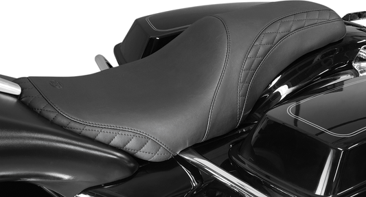 MUSTANG Seat - Tripper Fastback™ - Stitched w/ Small Diamond-Stitched Inlays - Black - FL '08-'25 75269