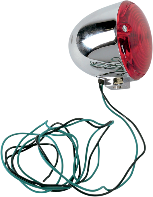 CHRIS PRODUCTS 8431R Turn Signal with Flat Red Lens and Chrome Housing
