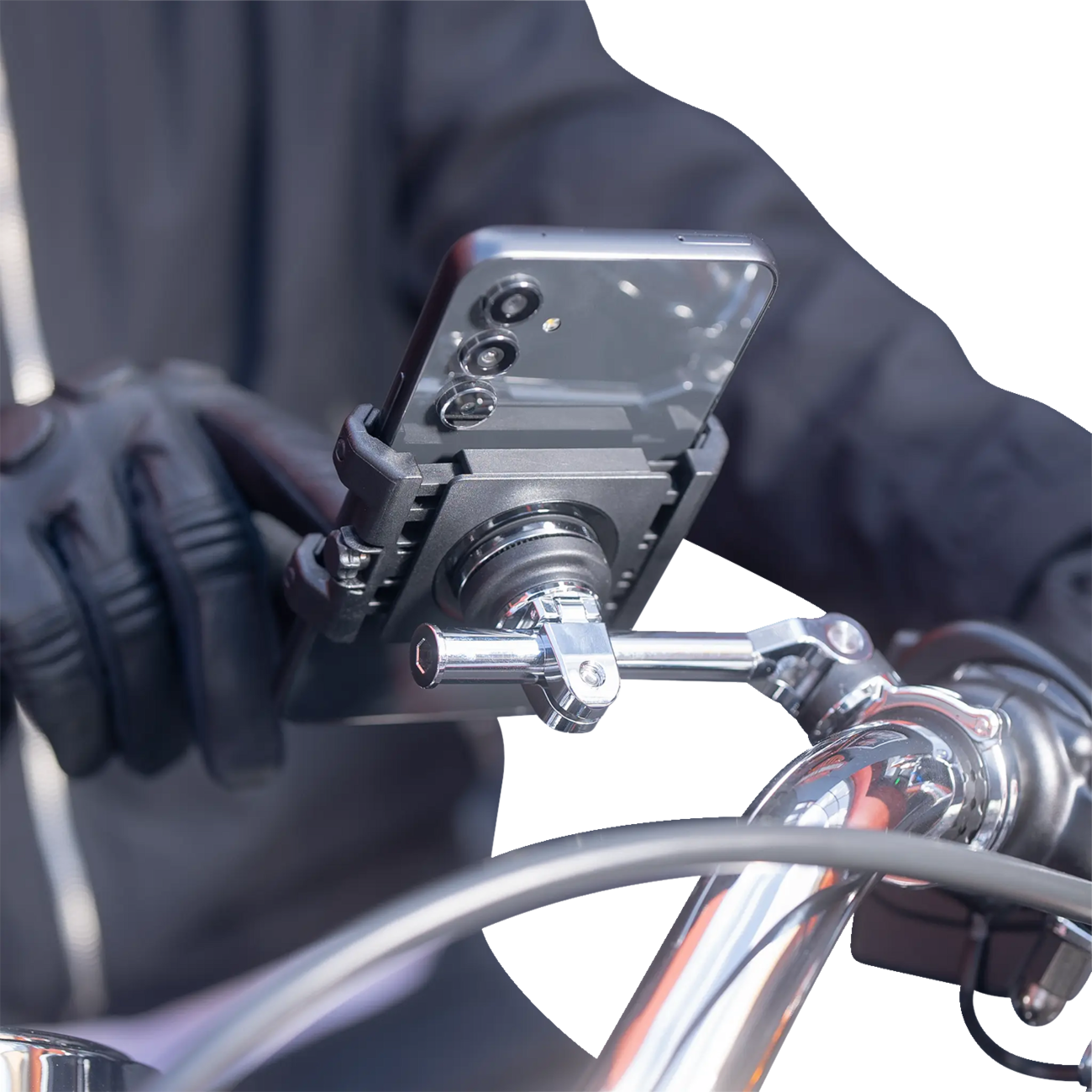 SP CONNECT 3D Phone Mount - 1-1/2" - Chrome 52878