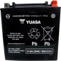 YUASA AGM Battery YIX30L-BS-PW (Part Number: YUAM6230XPW)