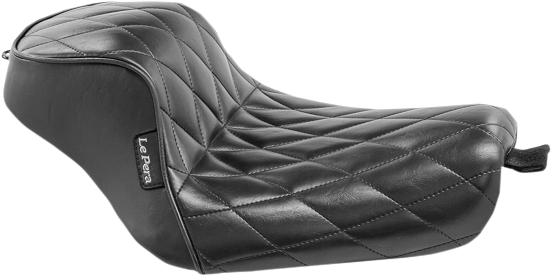 LE PERA Sprocket Solo Seat - Diamond - Black - XL '04-'23 LK-326DM