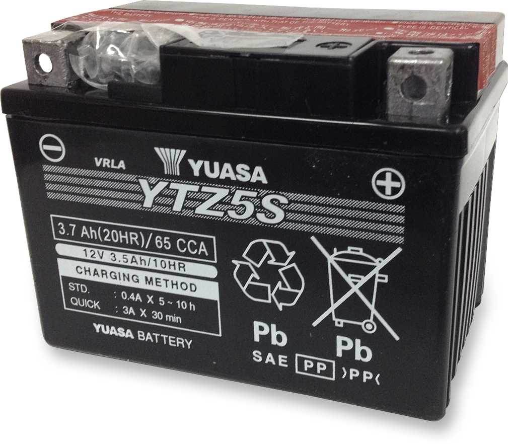 YUASA AGM Battery YTZ5S-BS (Part Number: YUAM62TZ5)