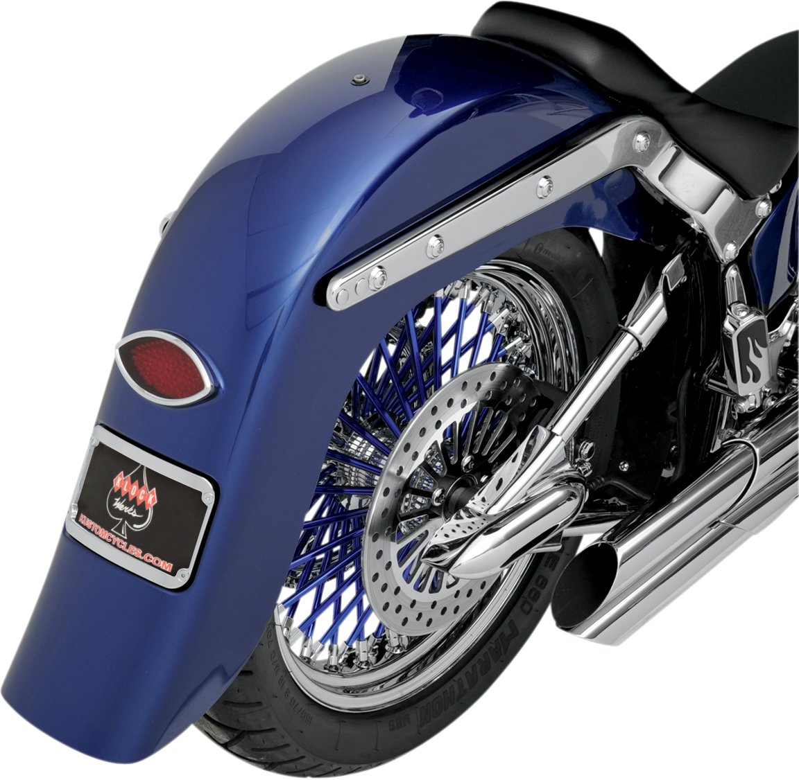 KLOCK WERKS Benchmark 4" Stretched Rear Fender - Smooth - Unfinished - For Custom Application - HD KWF-02-0401