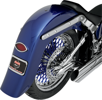 KLOCK WERKS Benchmark 4" Stretched Rear Fender - Smooth - Unfinished - For Custom Application - HD KWF-02-0401