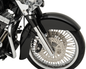 KLOCK WERKS Benchmark Front Fender - Non-Raked - Black - 21" - HD Touring/Trike KWF-01-0101-2014