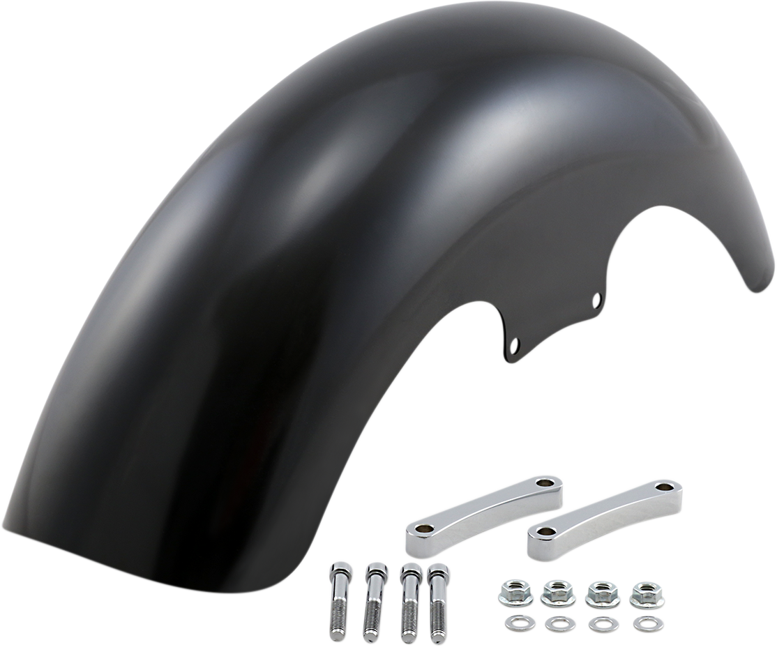 KLOCK WERKS Thickster Front Fender - Black - 16"-19" Wheel - HD Touring/Trike KWF-01-0110-2014