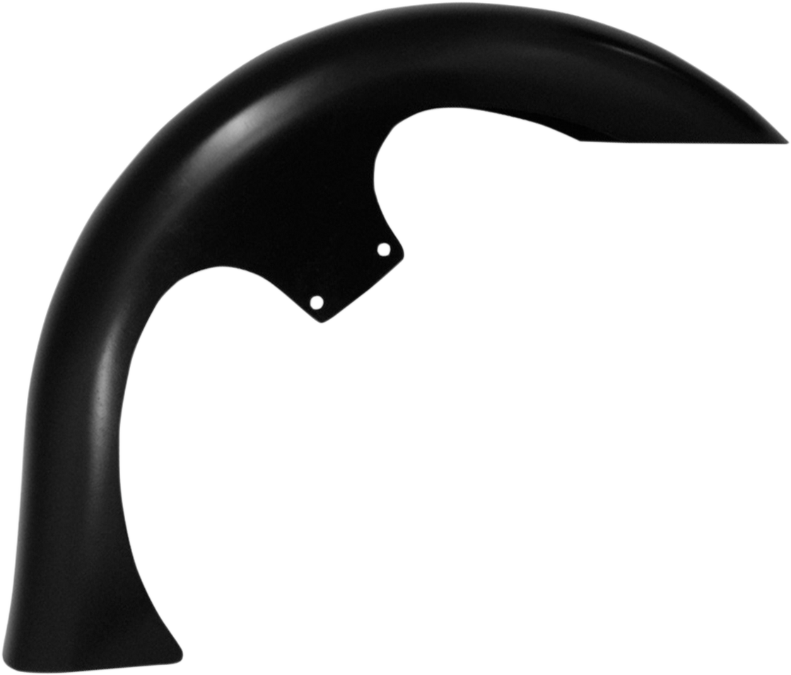 KLOCK WERKS Slicer Front Fender Kit - For Raked Frames - Black - 26" Wheel - HD Touring/Trike KWF-01-0251