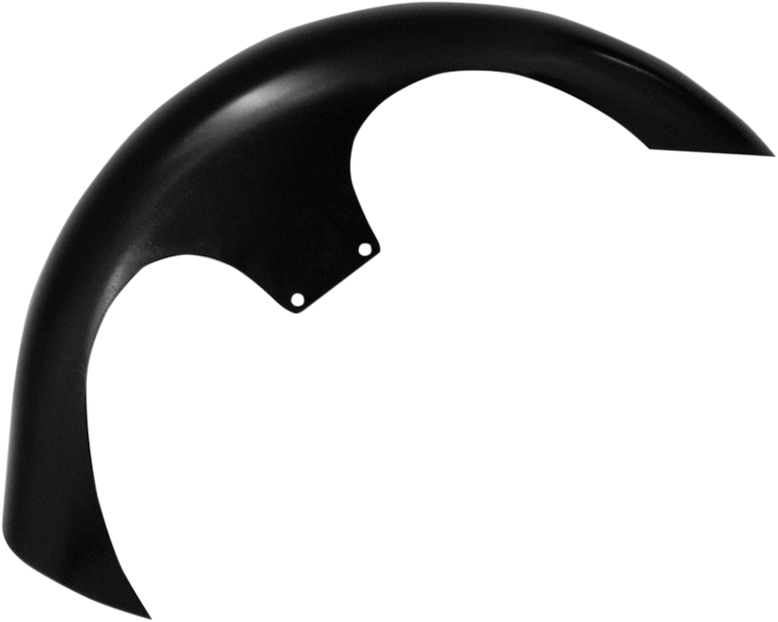 KLOCK WERKS Shank Front Fender Kit - For Raked Frames - Black - 26" - HD Touring KWF-01-0261-2014