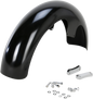 KLOCK WERKS Wrapper Front Fender - Black - 16"-19" Wheel - HD Touring/Trike KWF-01-0104-2014
