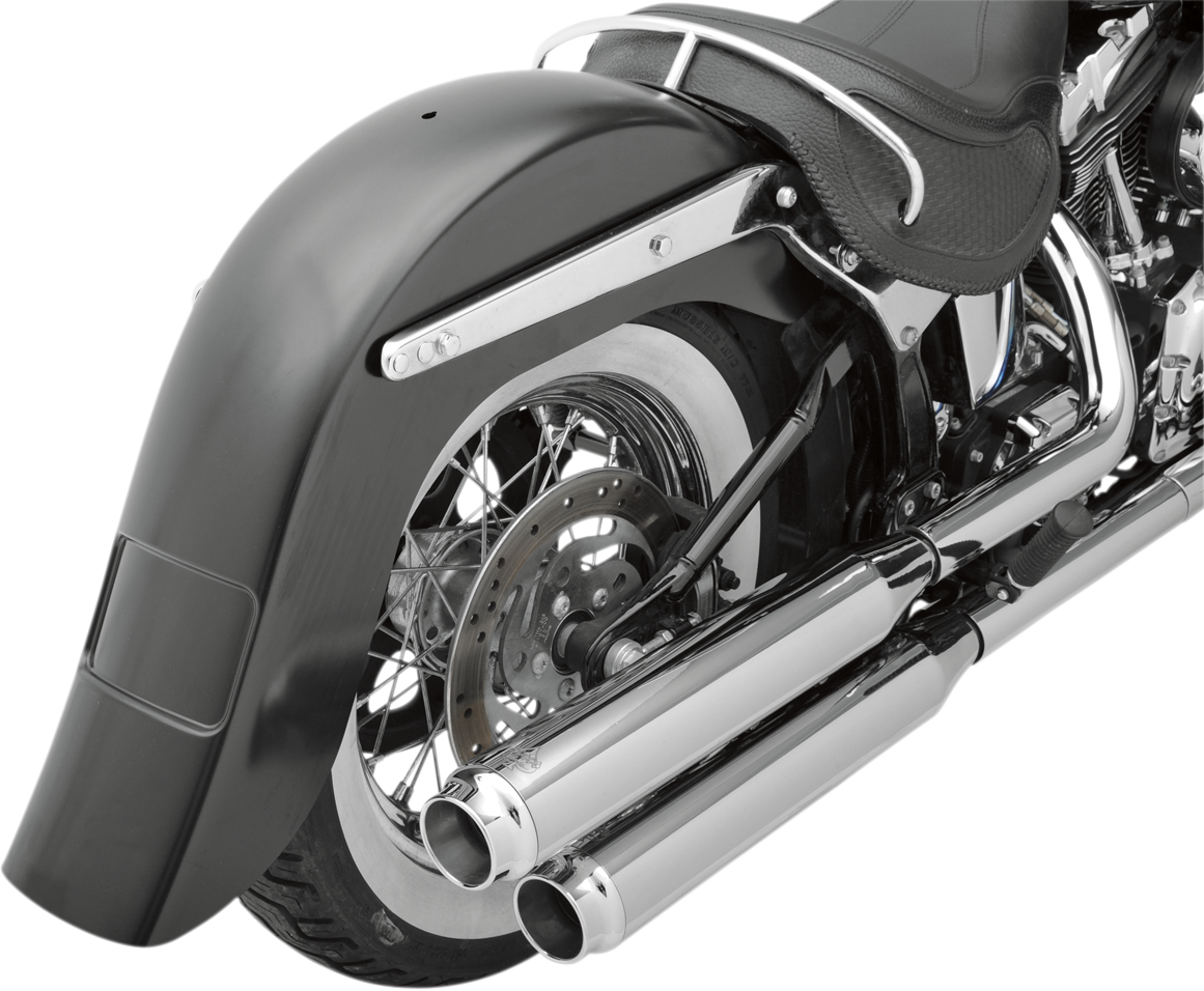 KLOCK WERKS 4" Stretched Rear Fender - Frenched - HD Softail '00-'17 KWF-02-0302