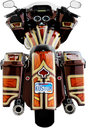 KLOCK WERKS The One Rear Fender - Frenched - Black - Steel KWF-01-0304