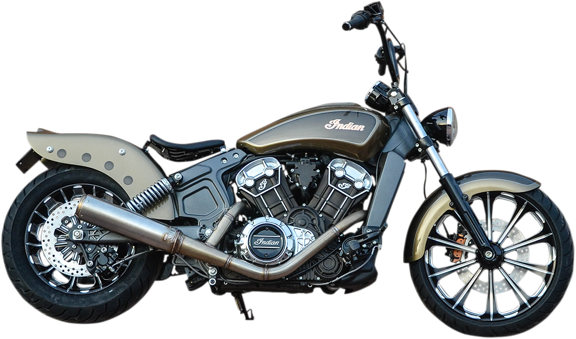 KLOCK WERKS Outrider Front Fender - Black - 16"-19" - Indian Scout KWF-04-0339