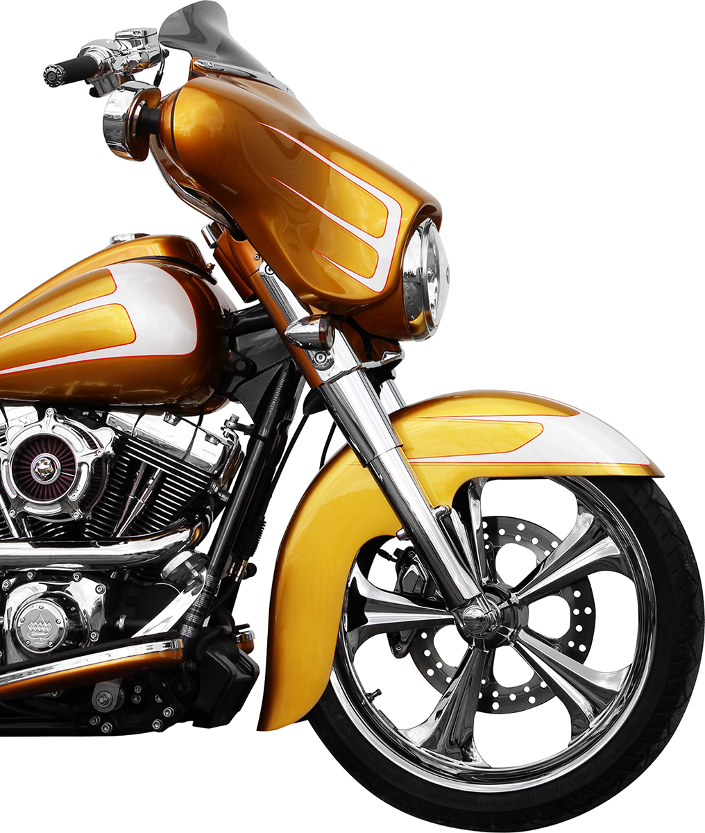 KLOCK WERKS Flare® Windshield - 6-1/2" - Smoke - '96-'13 FLH KWW-01-0199