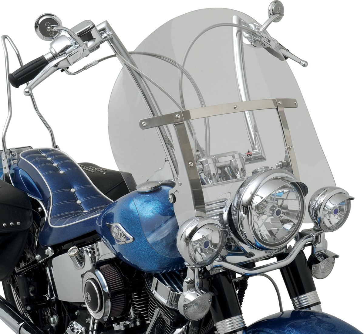 KLOCK WERKS Billboard Flare® Windshield - 17" - Tint - '86-'17 FLST KWW-02-0236