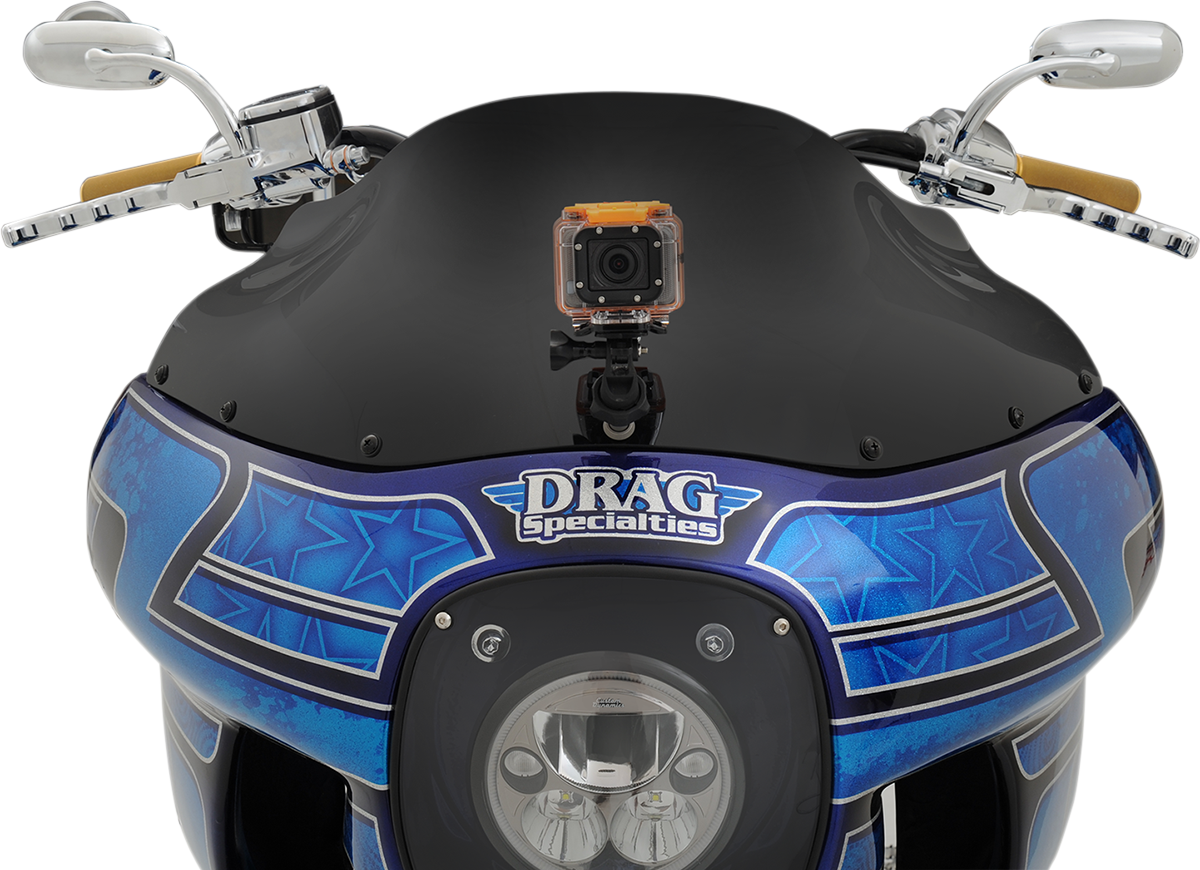 KLOCK WERKS Flare® Windshield - 9" - Black - '85-'92 FXRP KWW-02-0501
