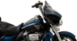 KLOCK WERKS Flare® Windshield - 4" - Black - '14-'25 FLH KWW-01-0404
