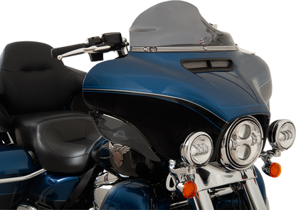 KLOCK WERKS Flare® Windshield Trim - Logo - Black Contrast - '14-'25 FLH KWW-01-0363