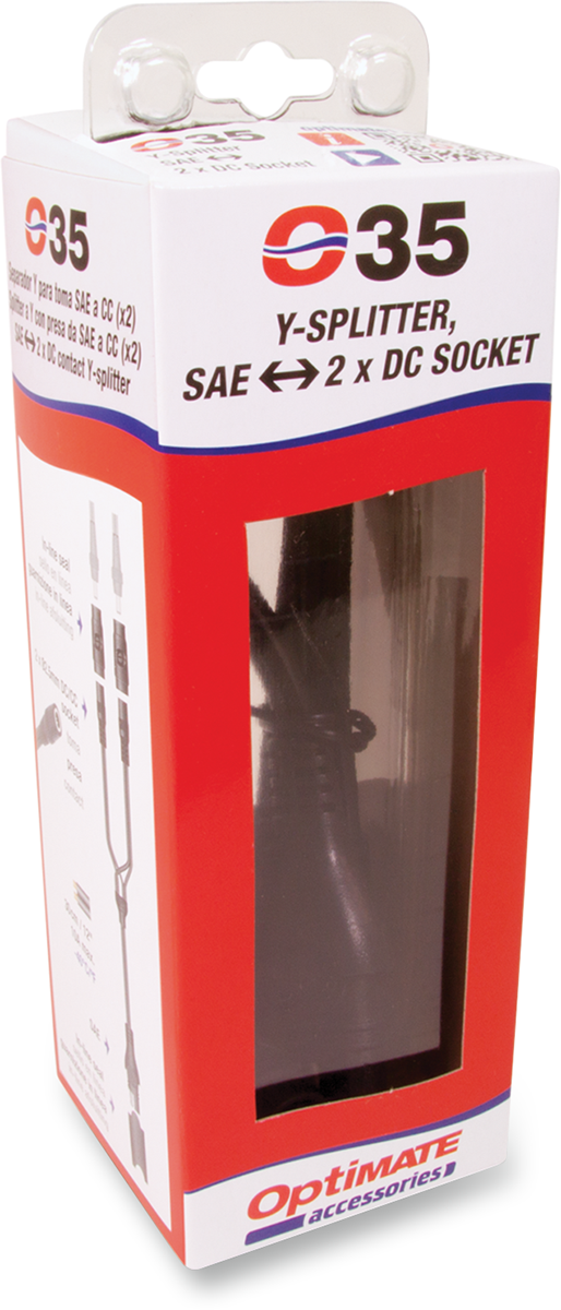 TECMATE Y-splitter - SAE to DC 2.5 mm O-35