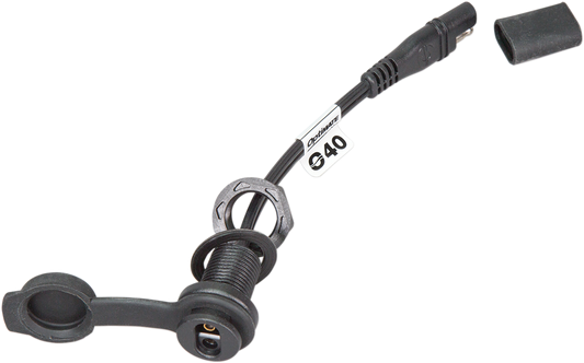 TECMATE Weatherproof SAE Thin Panel Mount Socket O-40 - Short O-40S