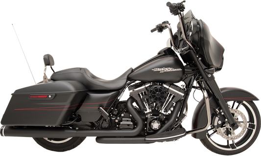 KHROME WERKS 2-into-2 Dominator Exhaust System - Black - '09-'16 FL - With 4-1/2" Muffler 200830