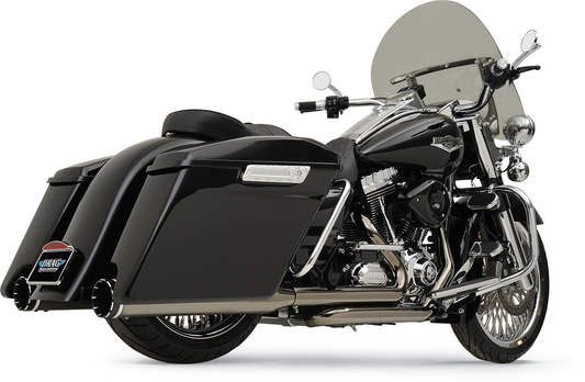 KHROME WERKS 2-into-2 Dominator Exhaust System - Eclipse® - '09-'16 FL - With 4-1/2" Muffler 201830